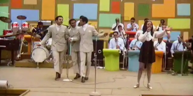 Gladys Knight &amp;amp; the Pips  perform at the Harlem Cultural Festival in 1969, featured in the documentary SUMMER OF SOUL. Photo Courtesy of Searchlight Pictures. © 2021 20th Century Studios All Rights Reserved