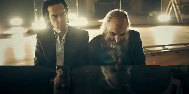 Nick Cave and Warren Ellis photographed by Charlie Gray.