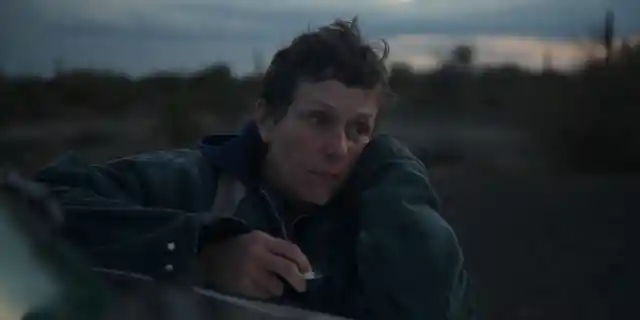 Frances McDormand in the film NOMADLAND. Photo by Joshua James Richards. © 2020 20th Century Studios All Rights Reserved