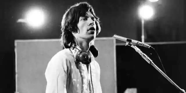 Mick Jagger, vocalist with British rock group The Rolling Stones, in a recording studio during the filming of &#039;Sympathy For the Devil&#039; (aka &#039;One Plus One&#039;), directed by French film director Jean-Luc Godard.  Original Publication: People Disc - HW0632   (Photo by Keystone Features/Getty Images)