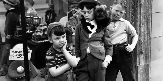 Eugene Lee as Porky, George Switzer as Alfalfa and Henry Lee as Spike in &quot;The Awful Tooth,&quot; an Our Gang comedy later known as The Little Rascals.  Original Release date, May 28, 1938.  Copyright ©1938 CBS Broadcasting Inc. All Rights Reserved. Credit: CBS Photo Archive.